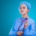 lady in doctors uniform